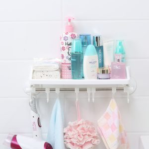Suction Cup, Multifunctional Storage Rack with Hooks SQ-1923 - Image 1