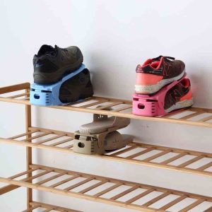 Double Layer Shoe Organizer Adjustable Stand 1 pc (Random Color) - Image 4