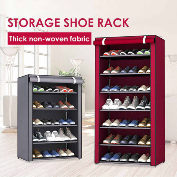 2pcs Plastic Double Layer Shoe Rack Space Saver Shoe Organizer Adjustable  Rack