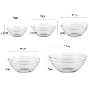 5-Pieces Set Glass Bowls with Lid - Image 8