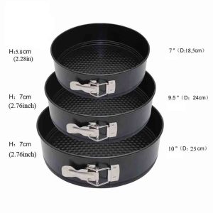 3Pcs Non-Stick Cake Pan, Baking Tray ,Round - Image 3