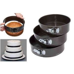 3Pcs Non-Stick Cake Pan, Baking Tray ,Round - Image 5