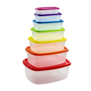 Cool Gift, 7pcs  set, Colorful plastic food storage container - Image 3
