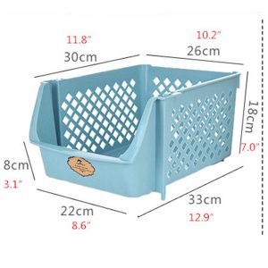 Large Storage Plastic Baskets, 1 Pc, "Random Color" - Image 6