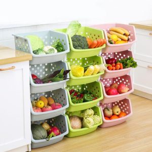 Large Storage Plastic Baskets, 1 Pc, "Random Color" - Image 7
