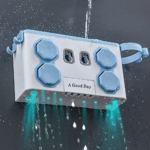 Multifunction Toothbrush Holder with Hair Dryer Holder & Toothpaste Dispenser - Image 6