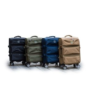 Fulang, Crinkle Fabric 3 Pcs Luggage Set - Image 2