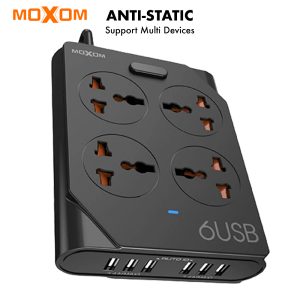 Moxom, Power Strip 4 Universal Socket With 6 USB KH63 - Image 4