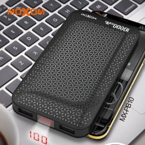 Moxom, PB10, 10000mAh Power Bank-Black - Image 3