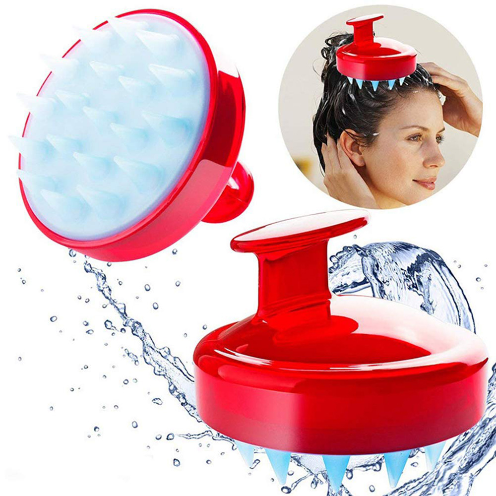 Silicone Shampoo Brush Hair Scalp Massager Brush ( Random Color ...