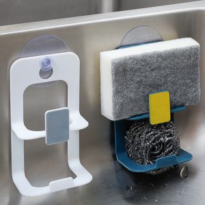Sink Double-layer Drain Rack Storage Rack Rag Rack Bathroom Shelf (white ) - Image 3