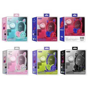 Cute Cat Ear Headphones USB+3.5mm On-Ear Stereo headphone with LED Light Children headphones - Image 7