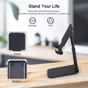 Mobile Stand for Table Phone Holder for Home Office Flexible Height Angle Adjustment for All Mobile & Tablet - Image 6