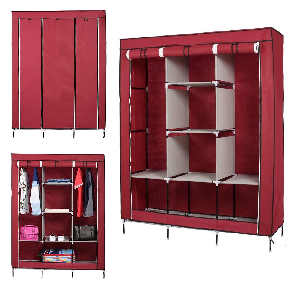 Storage Wardrobe 3 Sections - 175 cm - TezkarShop Official Website