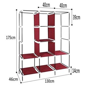Storage Wardrobe 3 Sections - 175 cm - Image 5