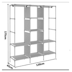 Storage Wardrobe 3 Sections - 175 cm - Image 6