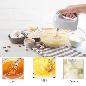 DSP KM-2033, 100-Watt Electric Multi Use 7-Speed Hand Mixer - Pink - Image 4