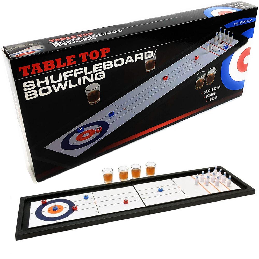 2in1 Bowling & Shuffleboard, Shot Glass Drinking Game