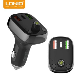 LDNIO C704Q, Bluetooth FM Transmitter, Super Fast Charging - Image 4