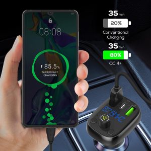 LDNIO C704Q, Bluetooth FM Transmitter, Super Fast Charging - Image 2