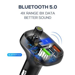 LDNIO C704Q, Bluetooth FM Transmitter, Super Fast Charging - Image 6