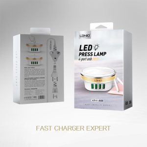 LDNIO A4406, 4 Port Plug USB Charger With LED Light - Image 4