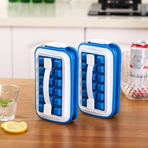 Ice Maker Makes 18 Frozen Cubes - Blue - Image 5