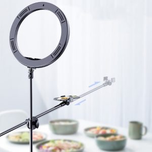 26 cm Ring Light Stand with 3 Cell Phone Holder & Microphone Holder - Image 4