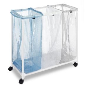 Laundry Sorter with 3 Nylon Mesh Bags - Image 1