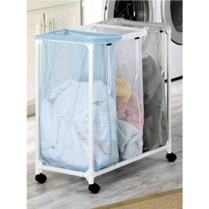 Laundry Sorter with 3 Nylon Mesh Bags - Image 3