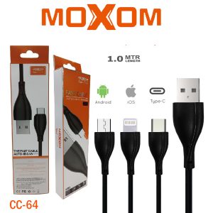 MOXOM MX-CC64, 1 Meter Fast Charging 2.4A Data Cable - Image 1