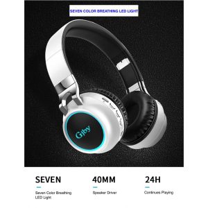 Gjby Wireless Premium Headphone CA-015 - Black - Image 3