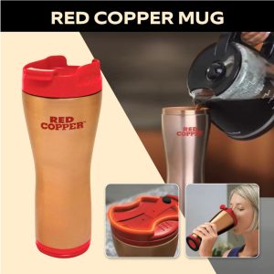 Cool Gift, Red Copper Travel Mug - Image 2