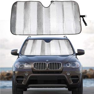 Metallic Reflective Car Sun Shade - Image 1