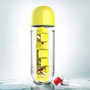 Daily Pill Box Organizer with Water Bottle - Image 7