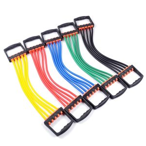 Adjustable Chest Expander 5 Ropes Clips - Image 3