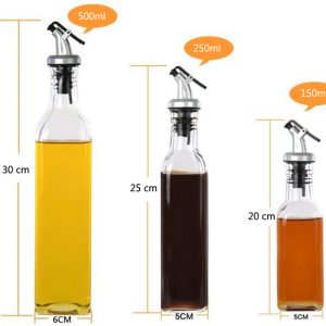 Heavy-duty Glass cruet 3 size available - Image 2