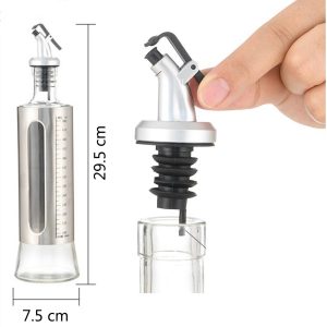 Heavy-duty Glass with Stainless Steel cruet 1 x ( 500 ml ) - Image 4