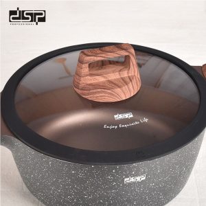 DSP 7 PCS Deluxe Non-Stick Multi-Cookware Set CA004-S01-Black - Image 5