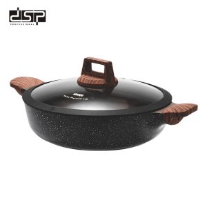DSP 7 PCS Deluxe Non-Stick Multi-Cookware Set CA004-S01-Black - Image 3