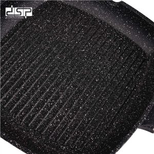 DSP 28CM TOUGHENED NON-STICK GRILLPAN CA006-D28-BLACK - Image 4