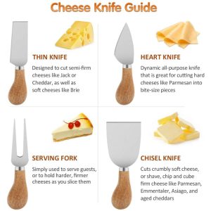 Cool Gift, 4 Pieces Set Cheese Knives - Image 4