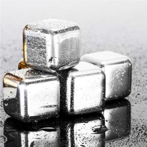 Cool Gift Reusable Stainless Steel Ice Cubes 8 Pcs - Image 2