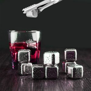 Cool Gift Reusable Stainless Steel Ice Cubes 8 Pcs - Image 3