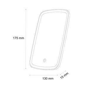 Tricolor Rechargeable LED mirror - Image 7