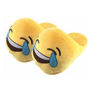 Cool Gift Women Emoji Slippers Plush Stuffed - Image 4