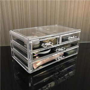Acrylic Cosmetic Organizer, 4 Drawer Set #8804-1 - Image 6