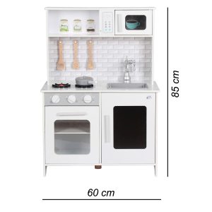 Wooden Pretend Kitchen for Kids, Included Accessories - Image 4