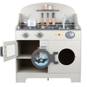 Japanese Wooden Kitchen for Kids, Included Accessories - Image 2