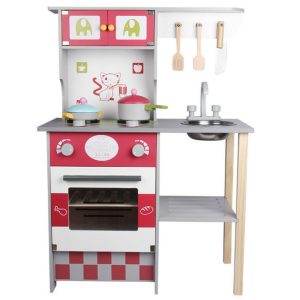Cool Gift, European Wooden Kitchen for Kids, Included Accessories - Image 1